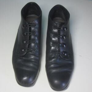 Munro American Womens Black Leather Booties Size 7M